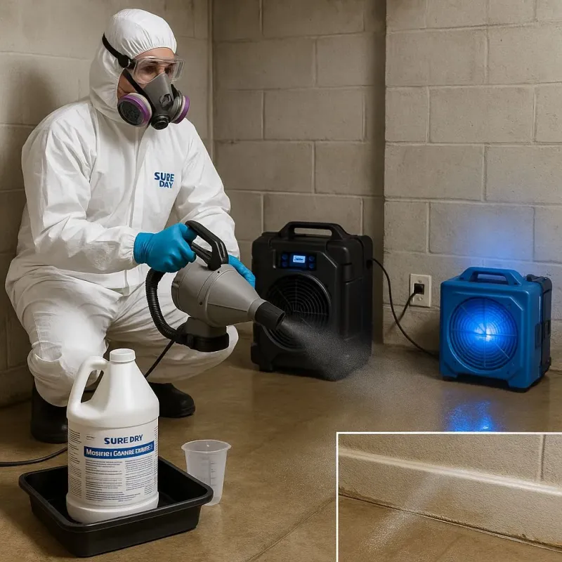 Sanitization and Odor Removal process in Ellington, CT