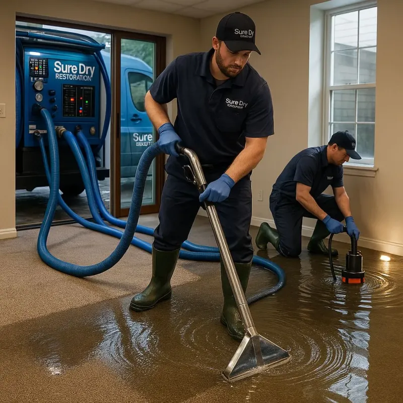 Water Extraction and Removal process in Ellington, CT